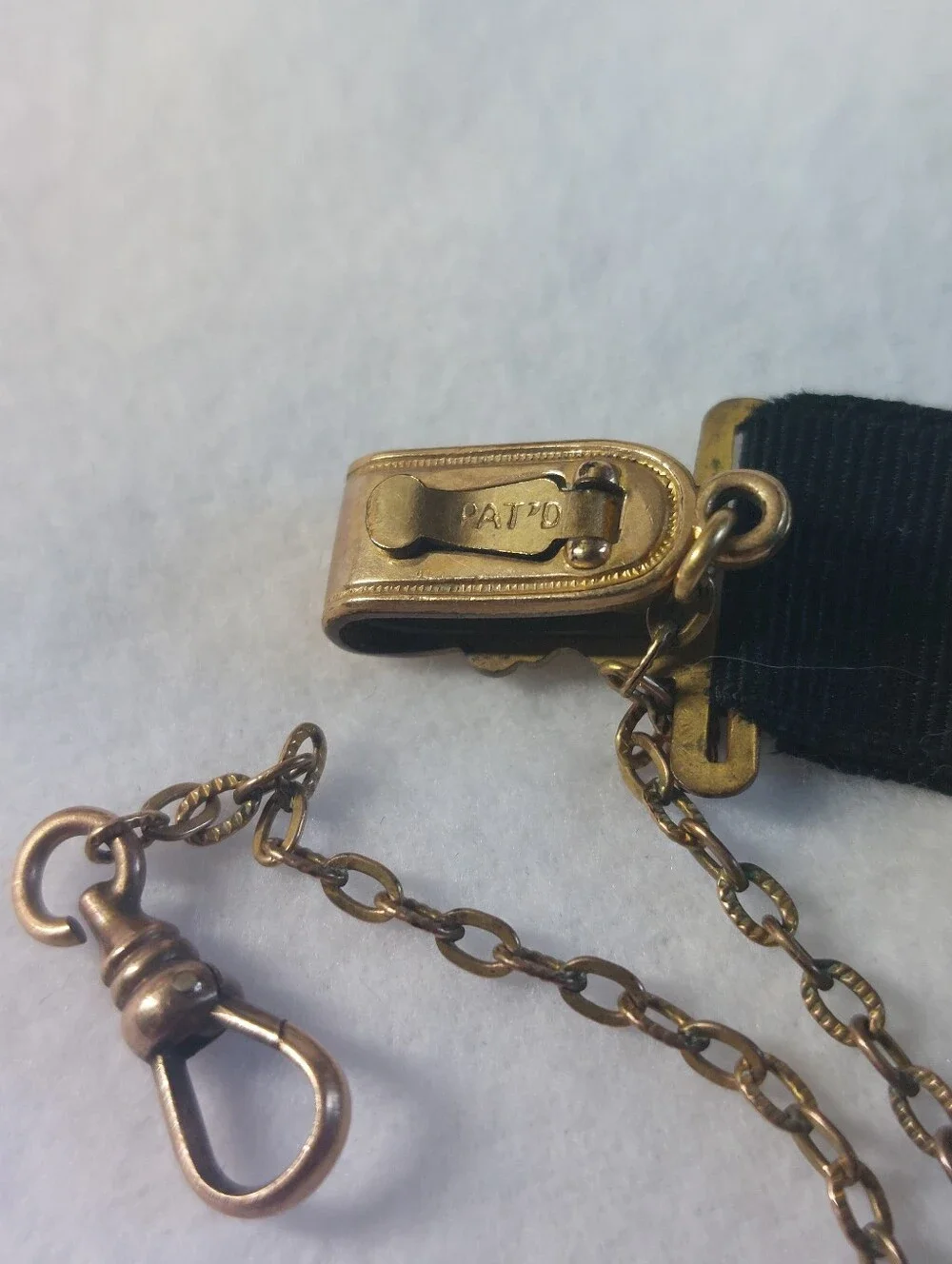 Vintage Victorian Watch Fob With Watch-Winding Commemorative Award, Gold-filled